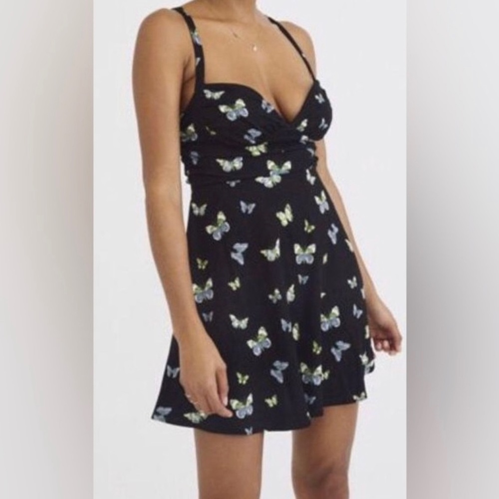 Urban Outfitters Black Butterfly Dress US Size S